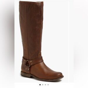 Frye Boots Women's Phillip Harness Tall Brown Boots Size 6